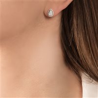 Earrings Mirco Visconti Woman in White Gold Diamante 0.51 Ct AB844/5 - AB844/5